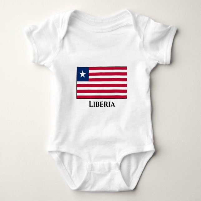 Body Para Bebê Sinalizador Libéria (Frente)