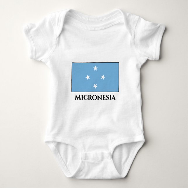 Body Para Bebê Sinalizador Micronésia (Frente)