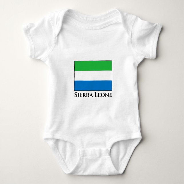 Body Para Bebê Sinalizador Serra Leoa (Frente)