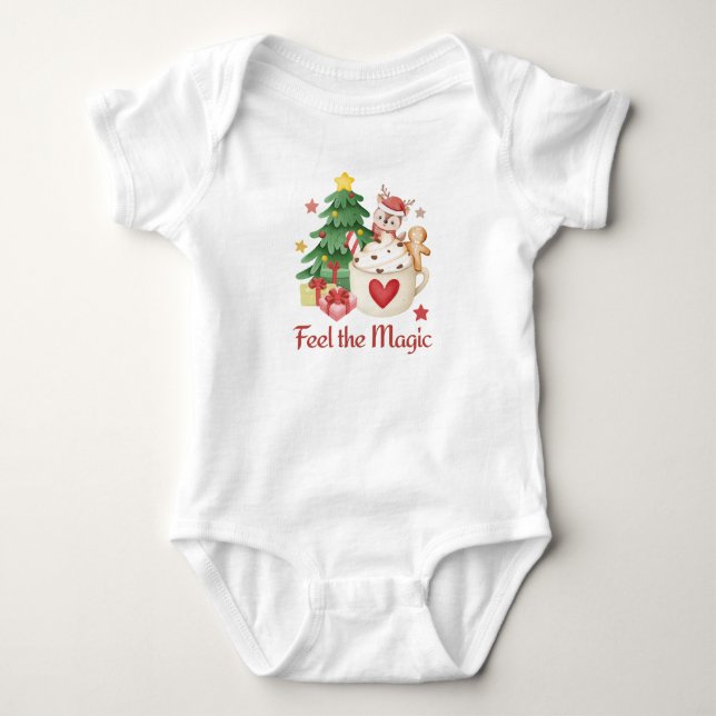 Body Para Bebê Sinta o Natal Mágico (Frente)