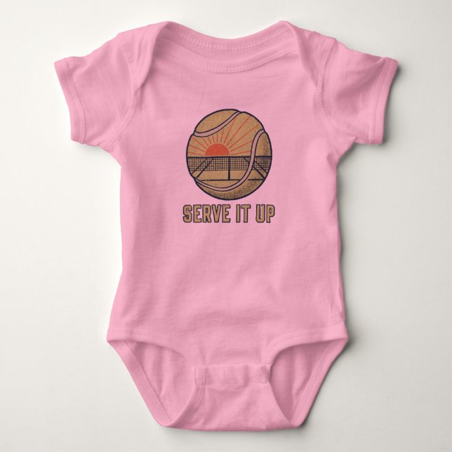 Body Para Bebê Sirva com Estilo Ténis Retro  (Frente)