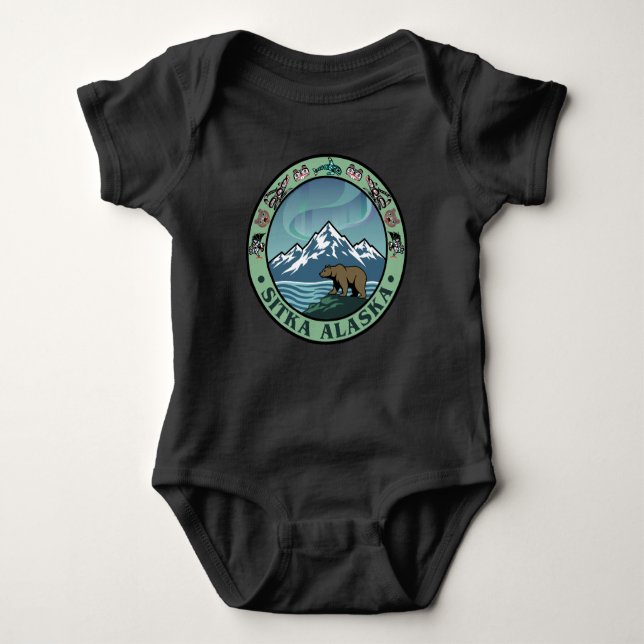 Body Para Bebê Sitka Alasca Estados Unidos (Frente)