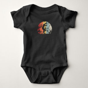 Body Para Bebê Skateboard Retro