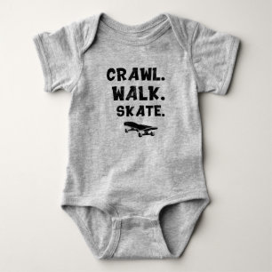 Body Para Bebê Skater Baby, Crawl Walk Skate, Baby Skateboard