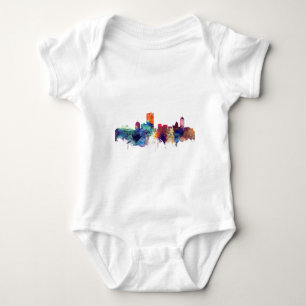 Body Para Bebê Skyline da aguarela de Boston