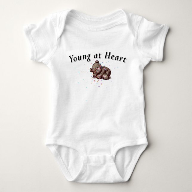 Body Para Bebê Sleeping Teddy Bear Bodysuit (Frente)