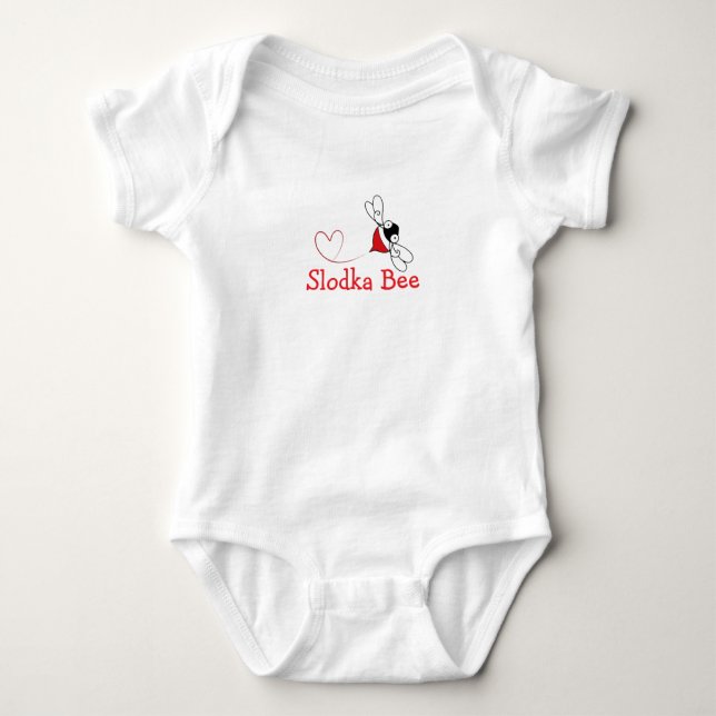 Body Para Bebê Słodka Bee Baby Bodysuit (Frente)