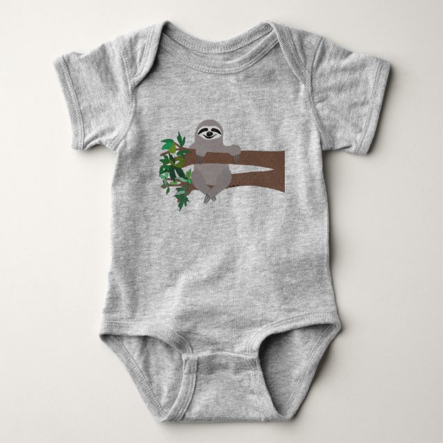 Body Para Bebê Sloth Baby Bodyfit (Frente)