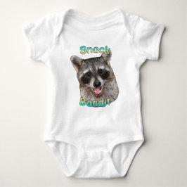 Body Para Bebê Snack Bandit Funny Raccoon Baby Bodyfit - Cute E