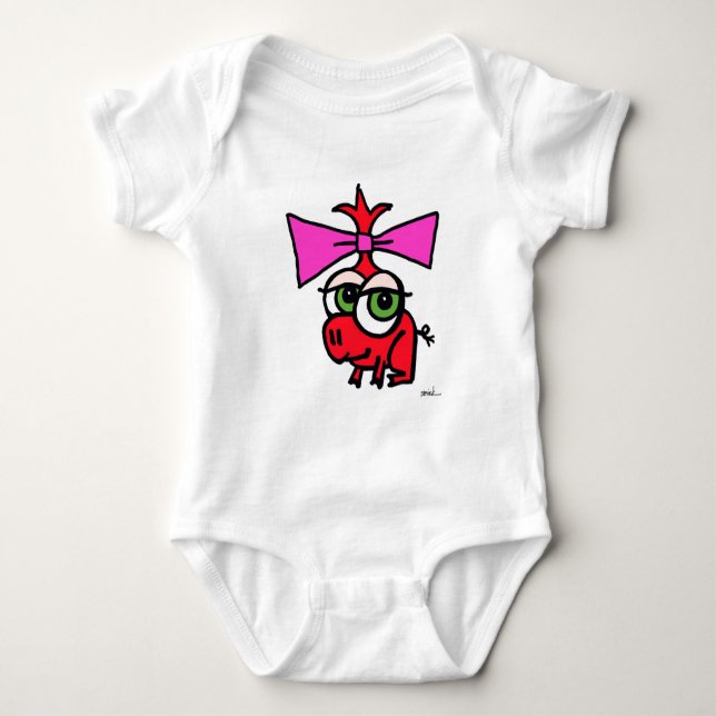 Body Para Bebê snapsuit do smirk do bebê (Frente)