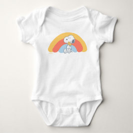 Body Para Bebê Snoopy & Woodstock Rainbow Baby Shower Baby Bodysu