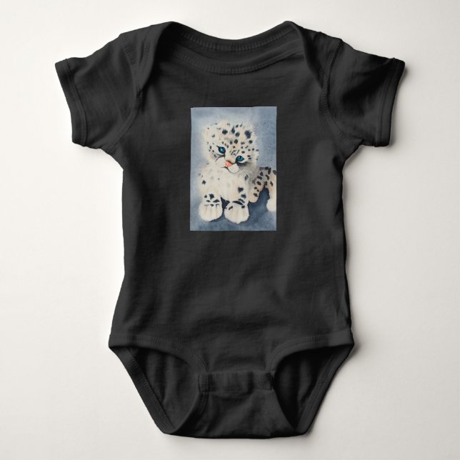 Body Para Bebê Snow Leopard for a baby (Frente)