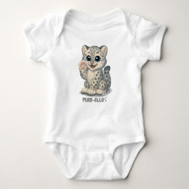 Body Para Bebê Snow leopard - Purr-ello