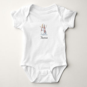 Body Para Bebê Snowman Baby Bodydress