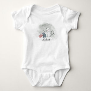 Body Para Bebê Snowman Baby Bodydress