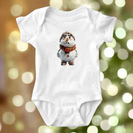 Body Para Bebê Snowman Baby Bodydress