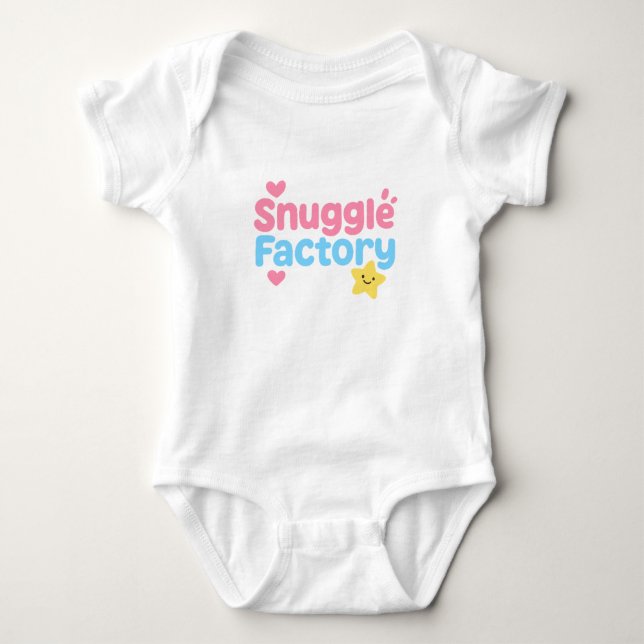 Body Para Bebê Snuggle Factory Cute Neon Kids Design (Frente)