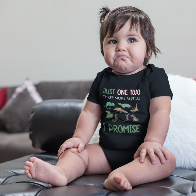 Body Para Bebê Só Mais Um Réptil Que Prometo Chameleon (Criador carregado)