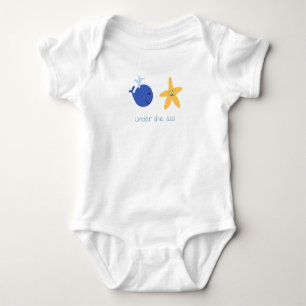 Body Para Bebê Sob o Mar de Starfish Baby Bodyfit