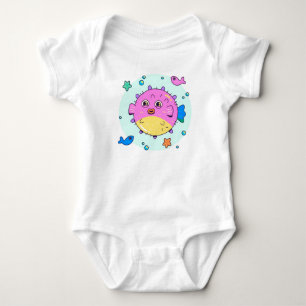 Body Para Bebê Sob o mar Peixe Aventura Bebê Roupa