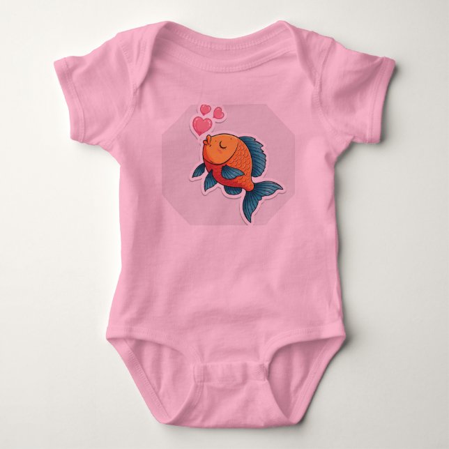 Body Para Bebê Sob o Mar Sweetheart (Frente)