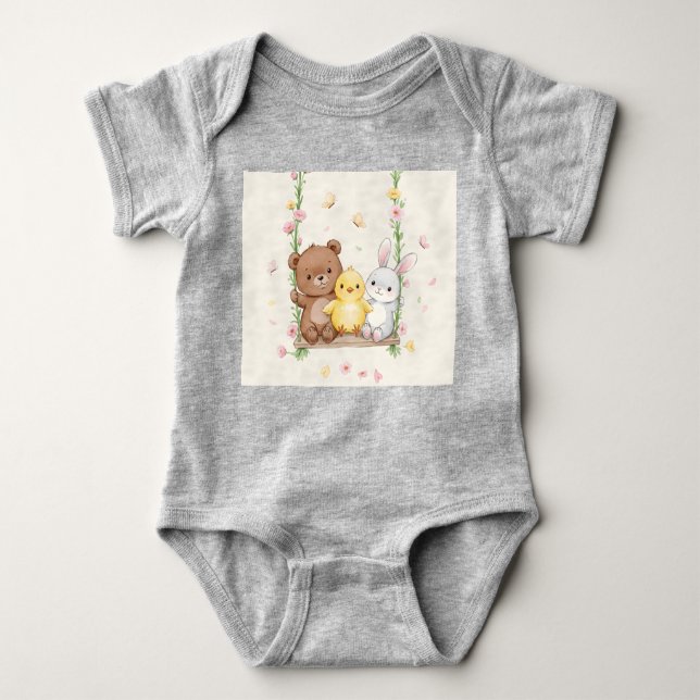 Body Para Bebê Sobre o Swing, Coleção de Natasha Us (Frente)