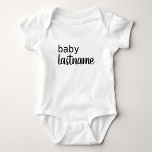 Body Para Bebê SOBRENOME PERSONALIZADO, biquíni de bebê, de uma
