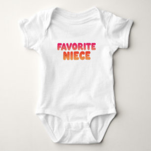 Body Para Bebê Sobrinha Favorita, Presente Divertido da Tia, Roup
