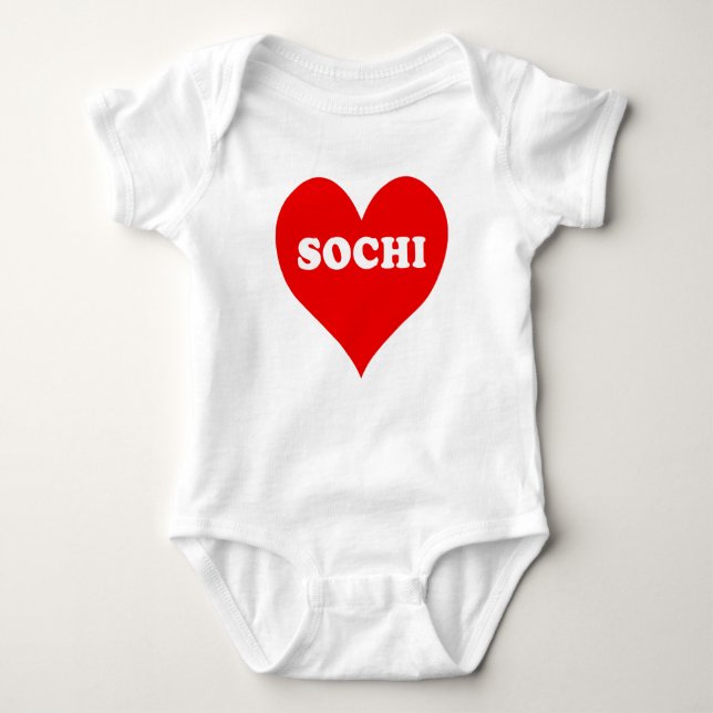 Body Para Bebê Sochi Heart (Frente)
