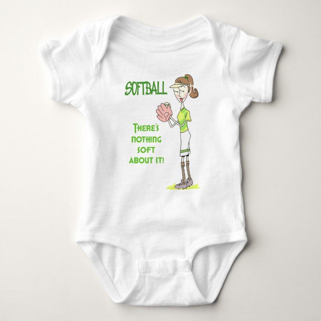 Body Para Bebê Softball (Frente)
