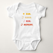Sol Areia Mar Repita – Roupa de Bebê de Praia
