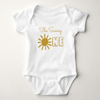 Body Para Bebê Sol de bebê primeiro aniversario personalizado, fe