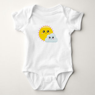 Body Para Bebê Sol e Nuvem
