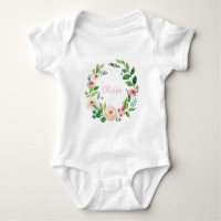 Sola floral de aquarela personalizada