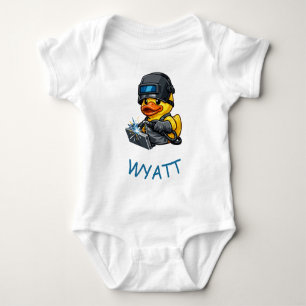 Body Para Bebê Soldador Pato de Borracha