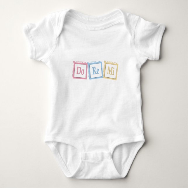 Body Para Bebê Solfeggio Baby Bloqueia Musical (Frente)