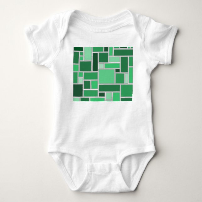 Body Para Bebê Sombras de Verde (Frente)