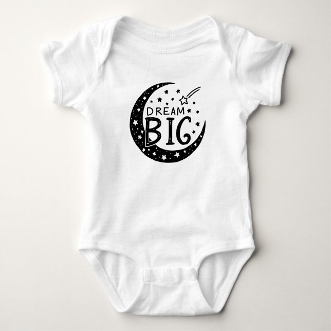 Body Para Bebê Sonhe Grande Noite Celestial (Frente)