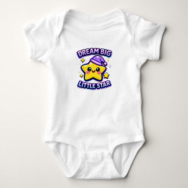Body Para Bebê Sonhe grande pequeno bebê (Frente)