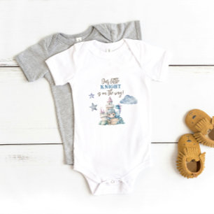 Body Para Bebê Sonho de Conto de Fadas Cavaleiro Azul Baby Shower