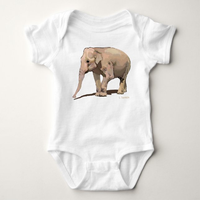 Body Para Bebê Sonhos de elefante (Frente)