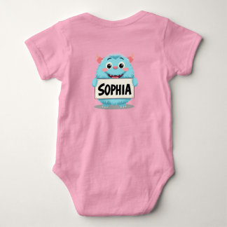 Body Para Bebê Sophia and the Friendly Blue Monster