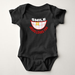 Body Para Bebê Sorria Jesus te ama