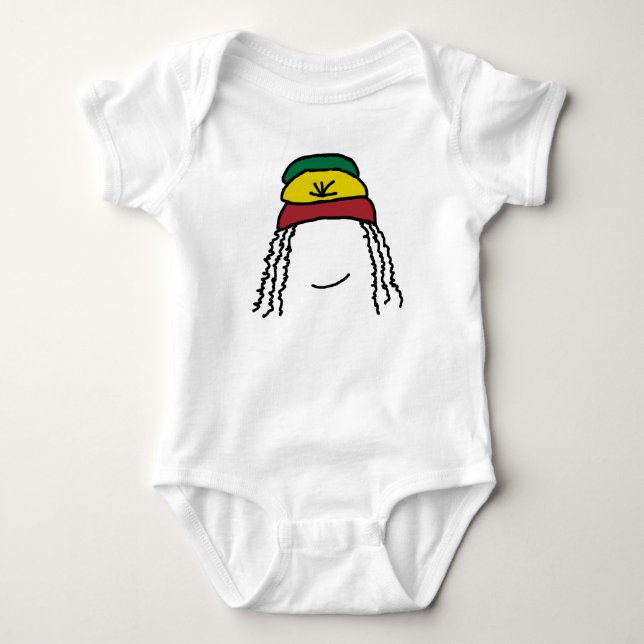 Body Para Bebê Sorriso Rasta (Frente)