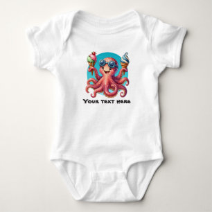 Body Para Bebê Sorvete de polvos personalizável e bonito