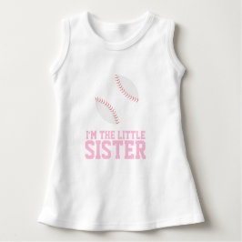 Body Para Bebê "Sou a Irmãozinha" Número de Baseball Jersey