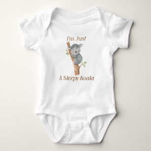Body Para Bebê Sou apenas um Design de bebê esperto Koala Cute