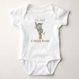 Body Para Bebê Sou apenas um Design de bebê esperto Koala Cute