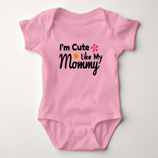 Body Para Bebê Sou giro como a minha Mamãe (Frente)