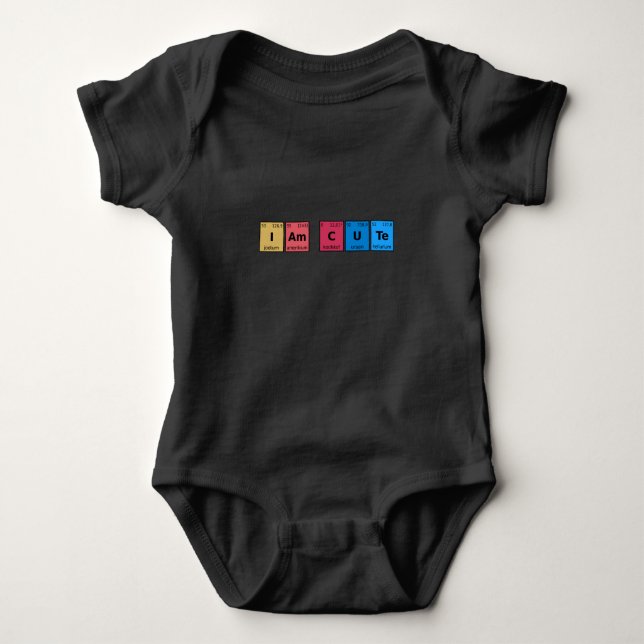 Body Para Bebê Sou Mesa Periódica (Frente)
